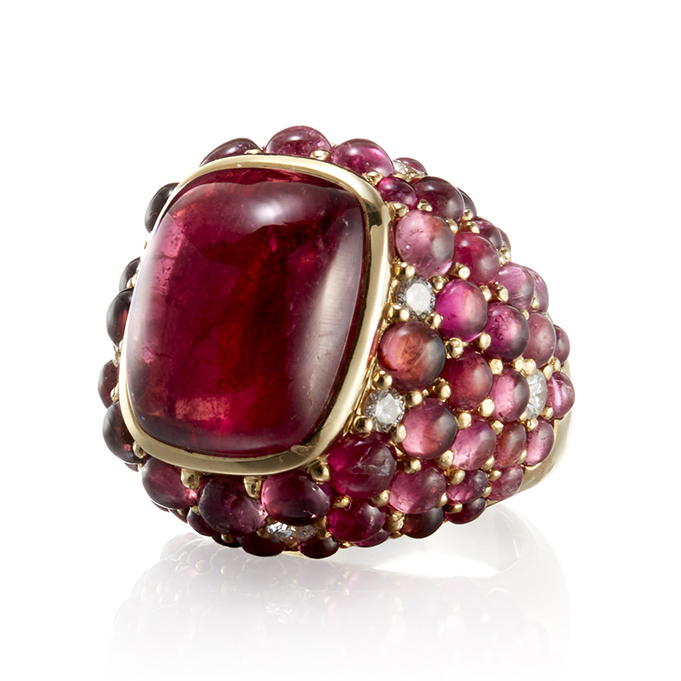 18K John Meier Pink Tourmaline Rubellite Ring